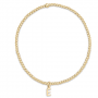initial 2mm gold bracelet with respect initial