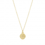 gold 16" necklace with blessing small gold charm