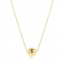 gold 16" necklace with classic gold 8mm