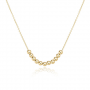 gold 16" necklace with gold classic bliss