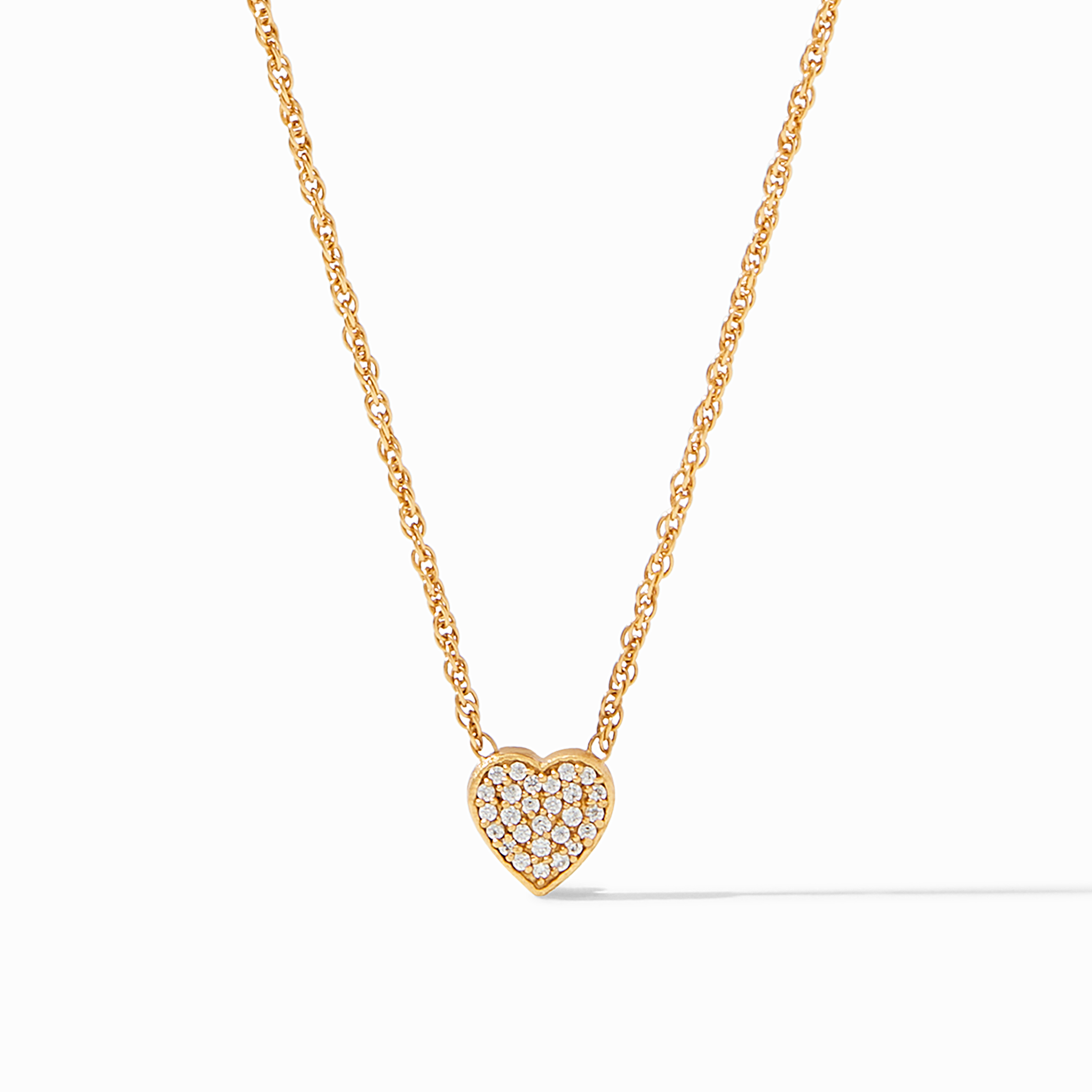 Heart Pave Demi Necklace