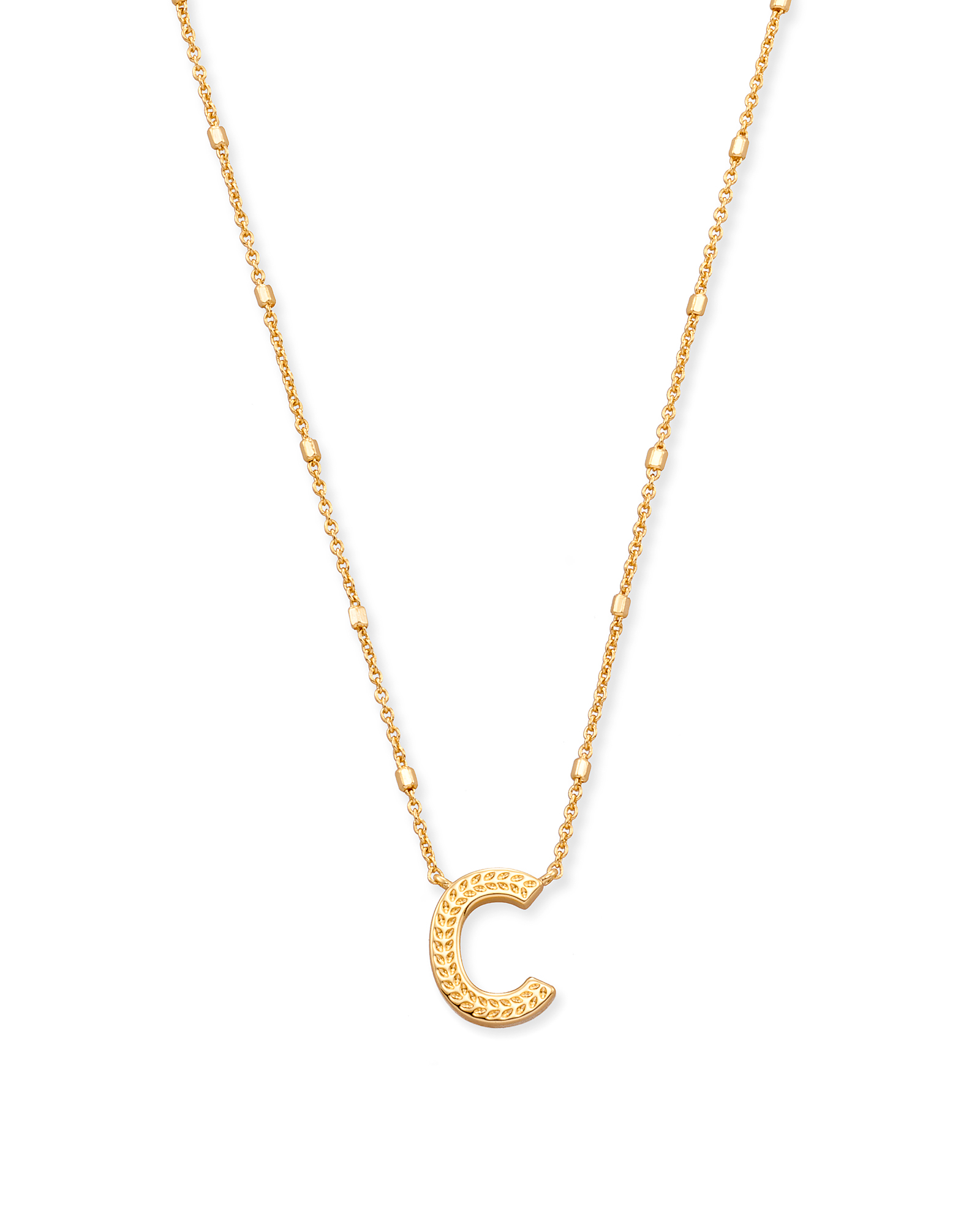 Initial Necklace in Gold