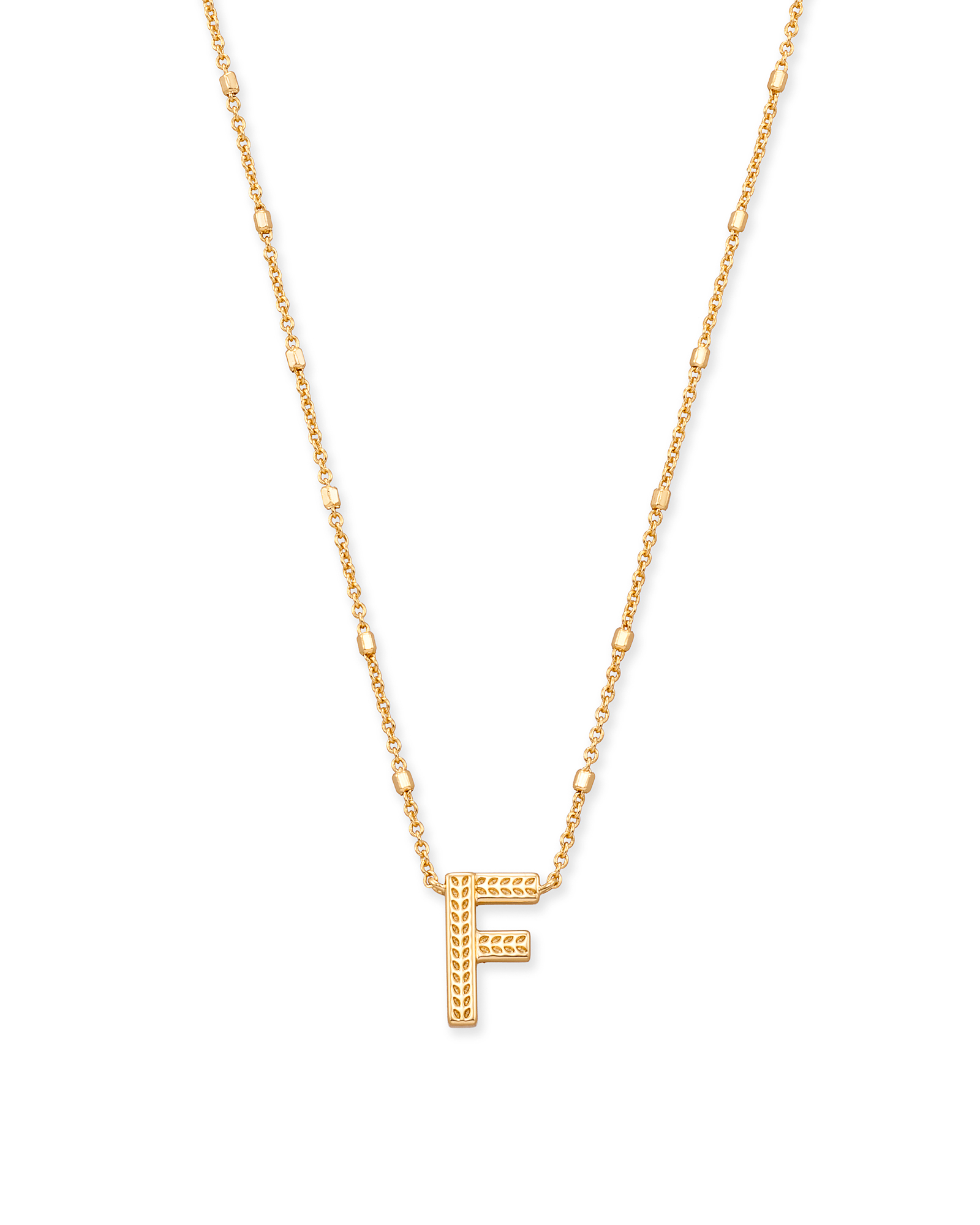 Initial Necklace in Gold