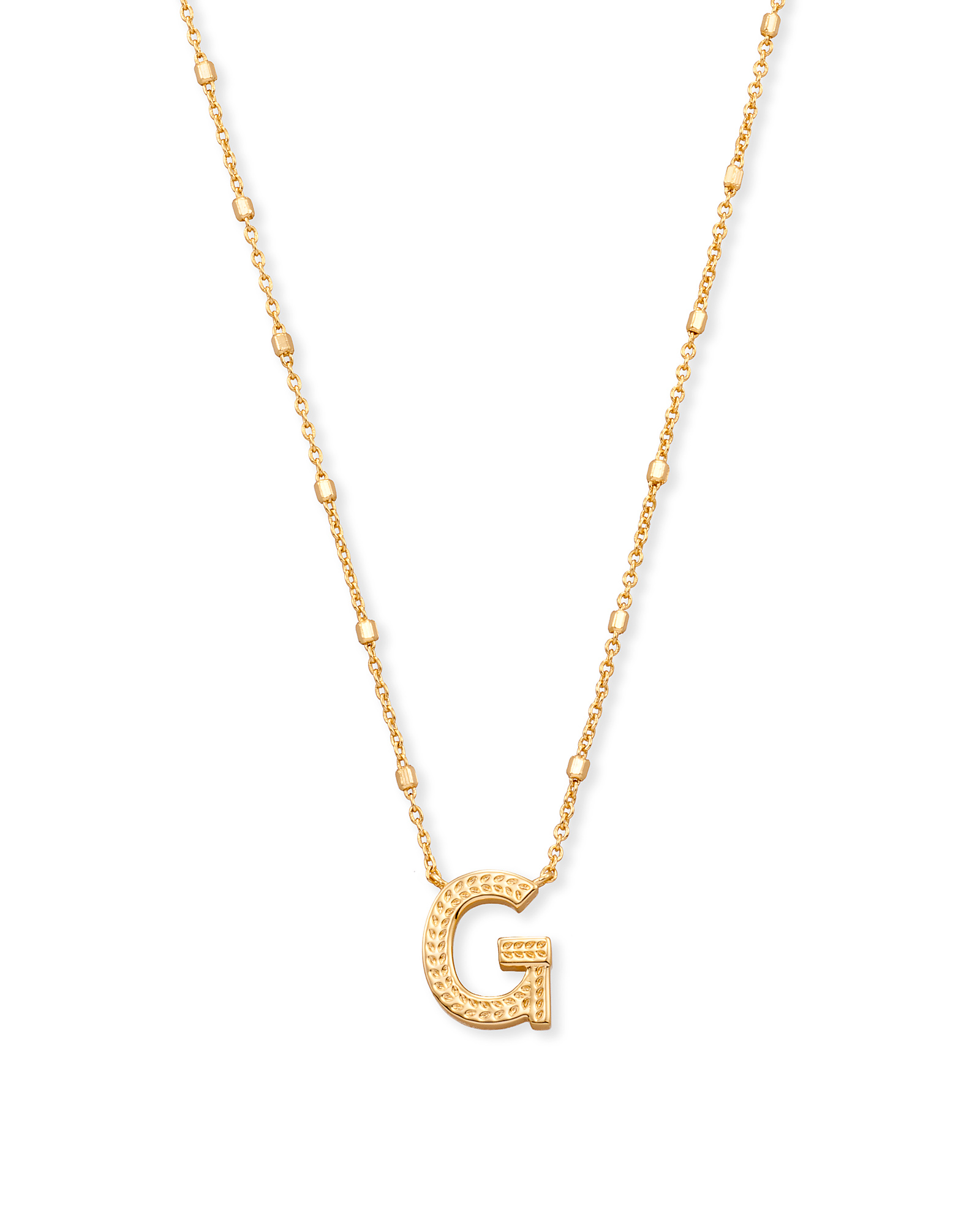 Initial Necklace in Gold