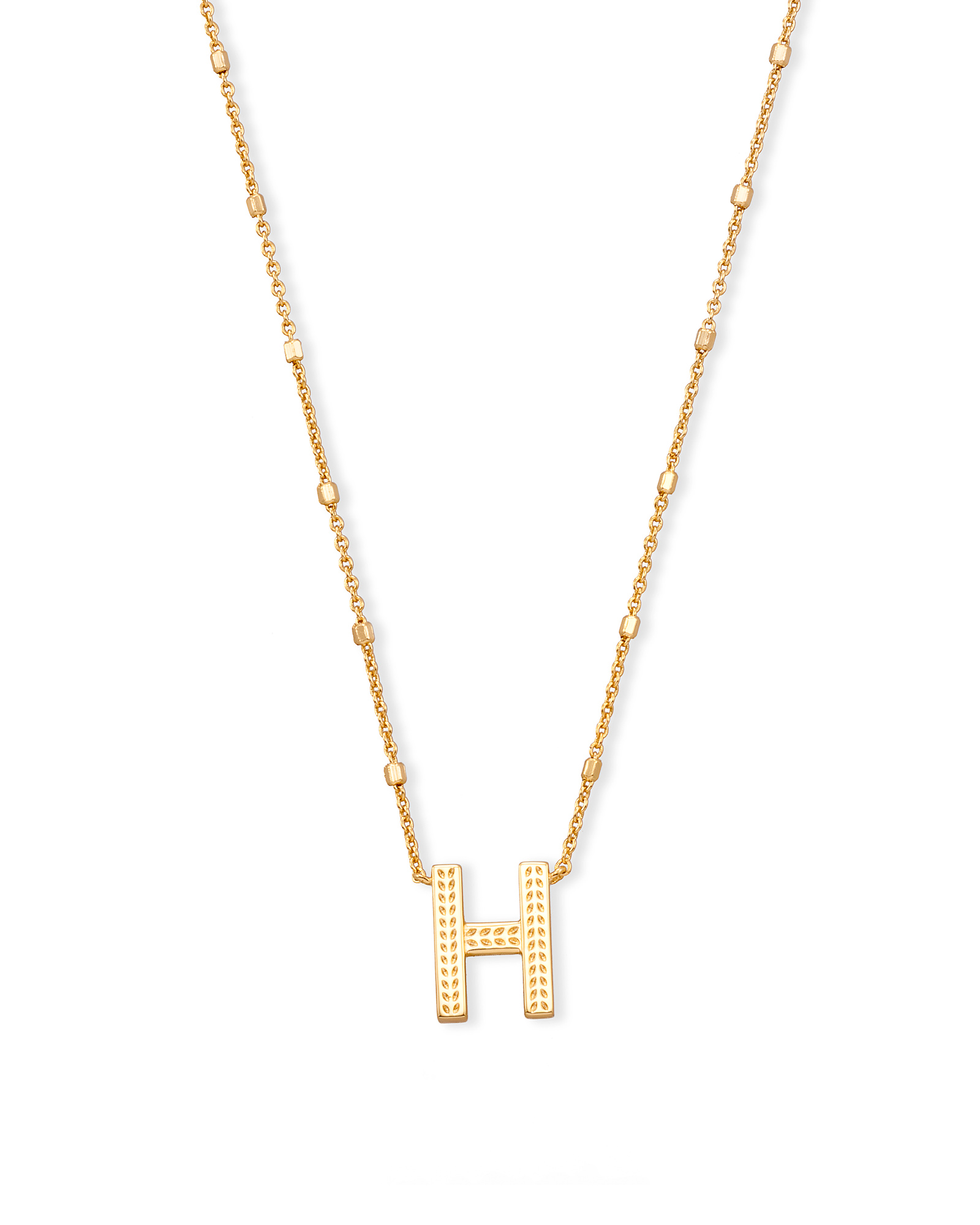 Initial Necklace in Gold