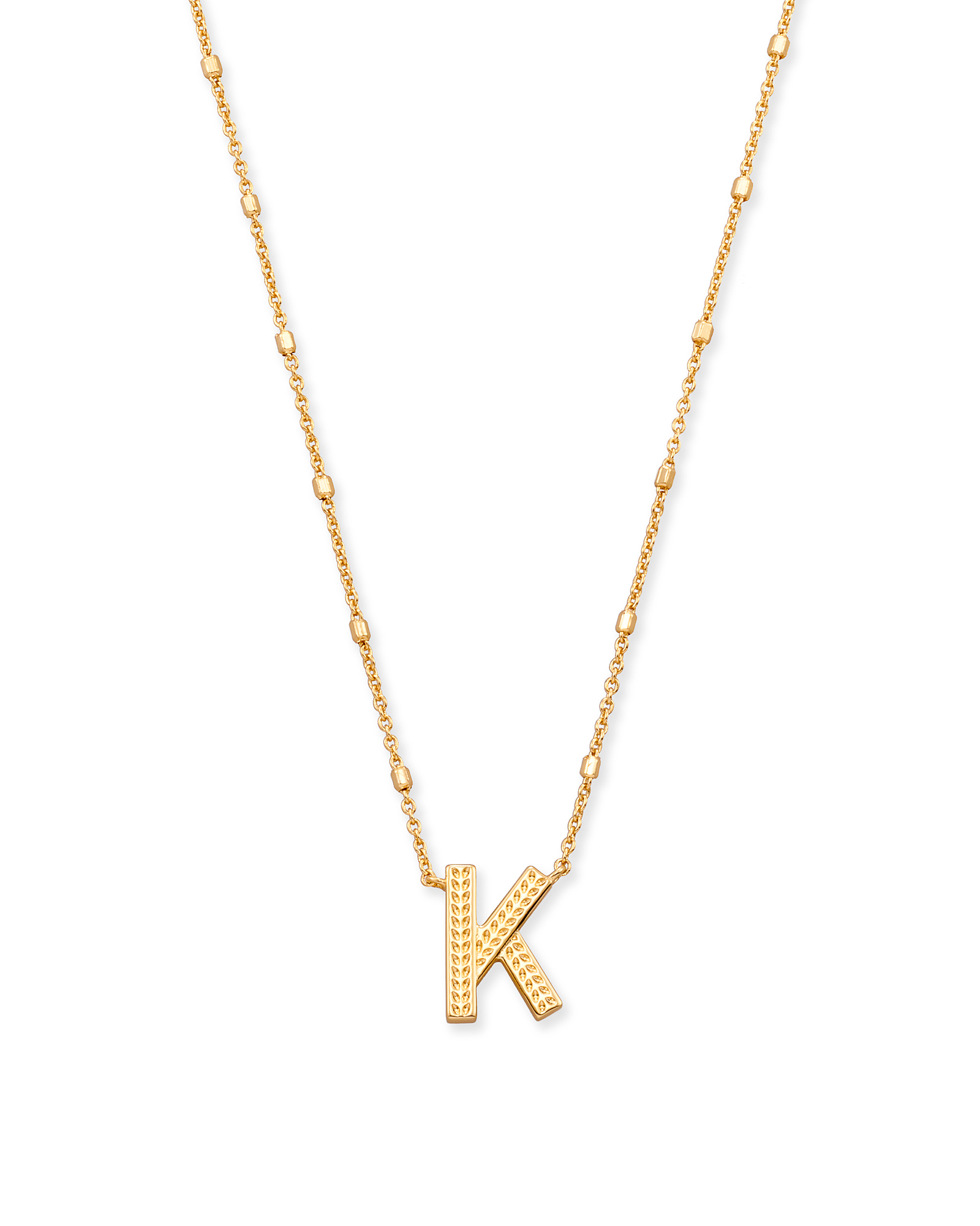 Initial Necklace in Gold