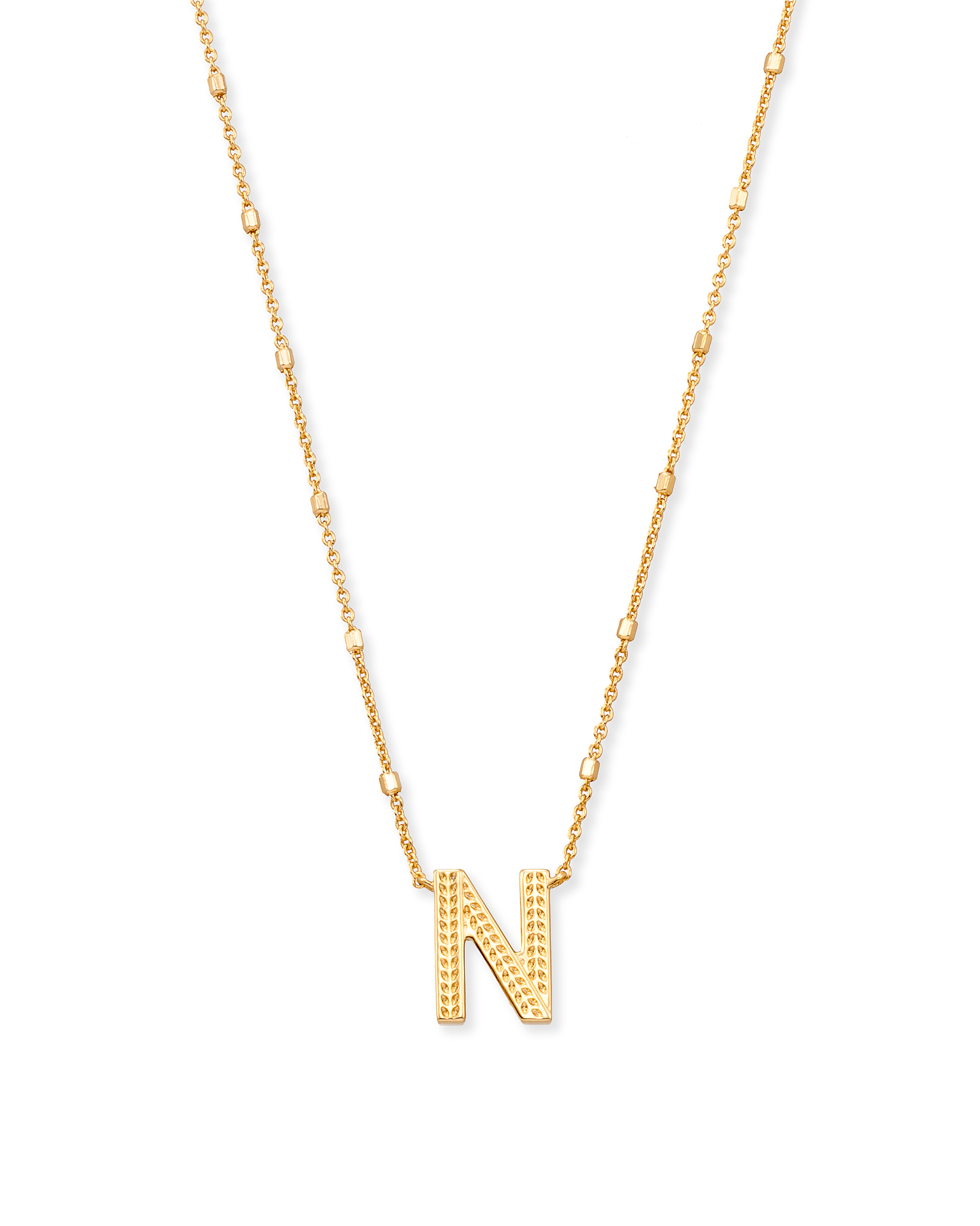 Initial Necklace in Gold