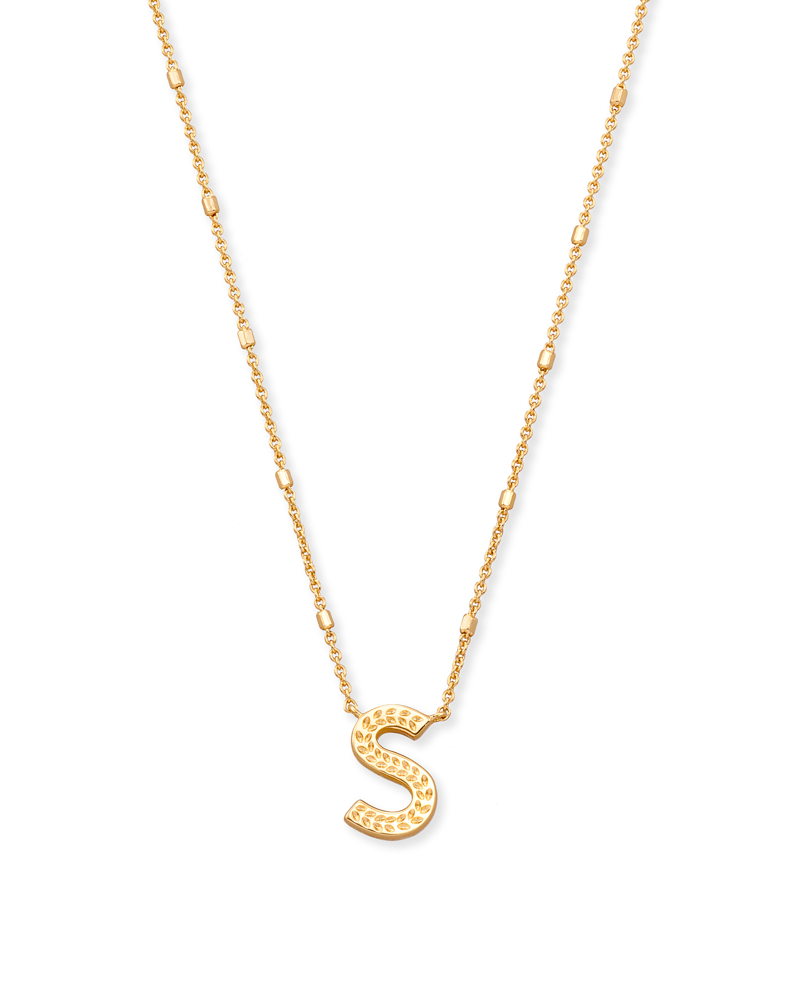 Initial Necklace in Gold