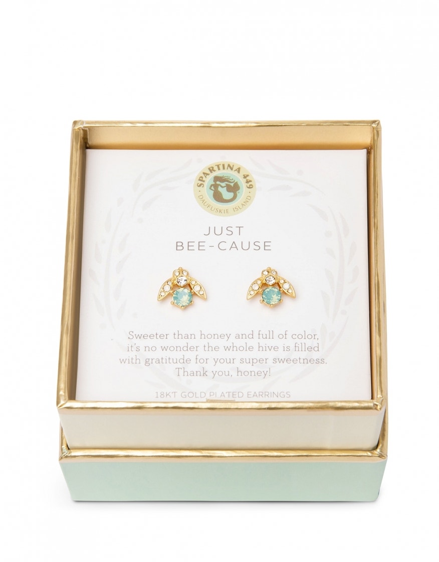 Sea La Vie Just Bee-cause Stud Earring Gold