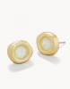 Treasured Gem Stud Earrings White Opal