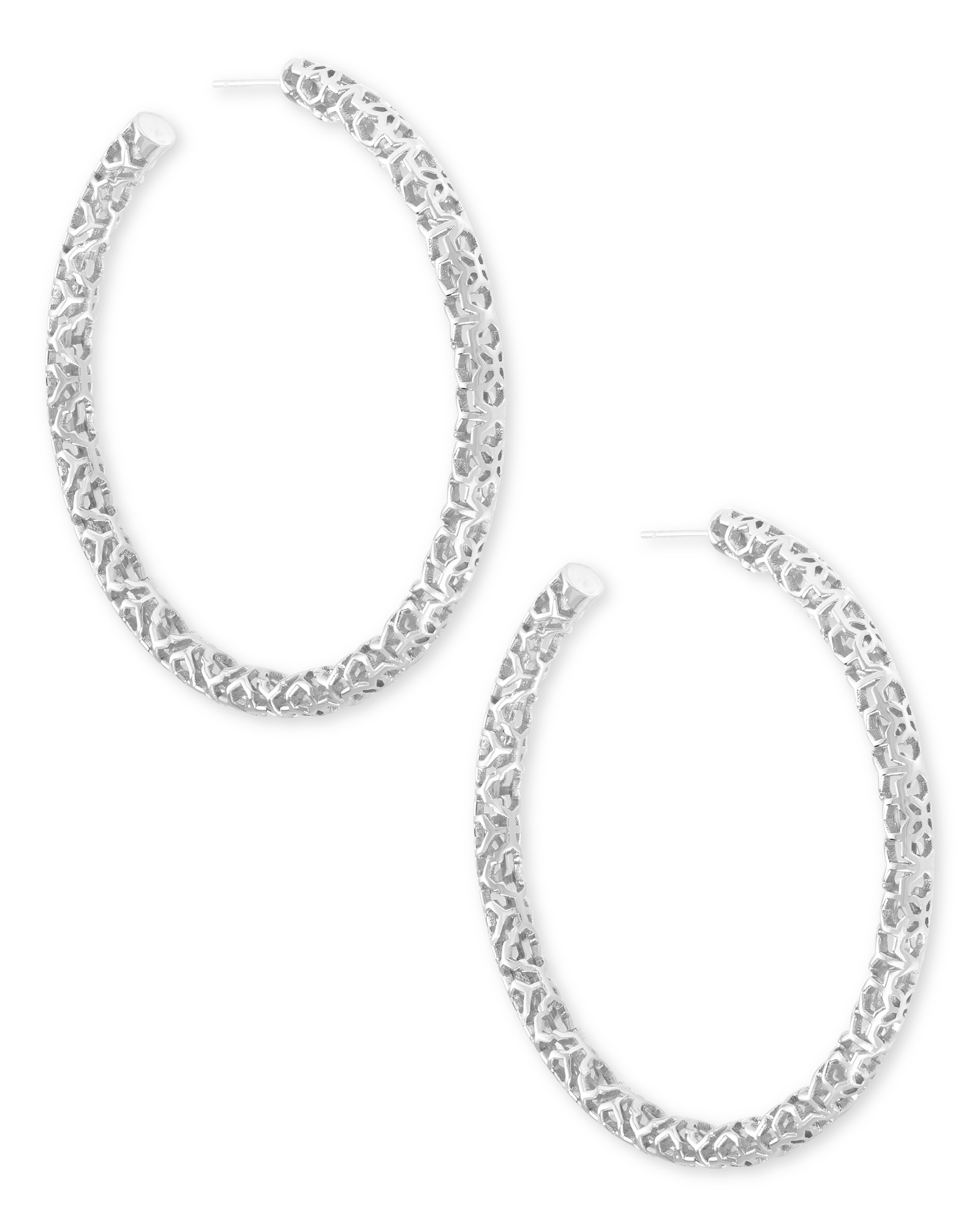 Maggie Hoop Earring Silver