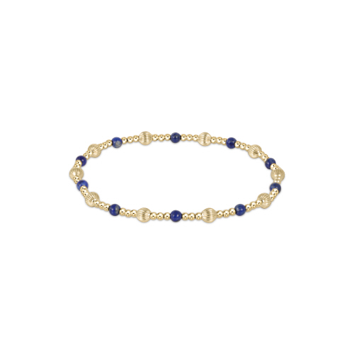 dignity sincerity pattern 4mm bracelet gold & gemstone
