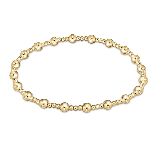 classic sincerity pattern gold bracelet