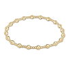 classic sincerity pattern gold bracelet