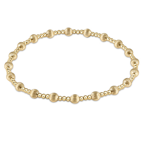 dignity sincerity pattern gold bracelet