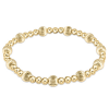 extends dignity sincerity pattern 6mm gold bracelet