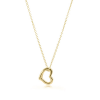 gold 16" necklace with love gold charm