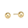 gold classic ball studs