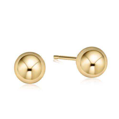 gold classic ball studs