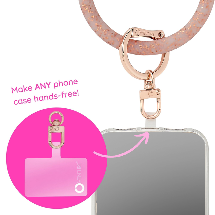 Rose Gold - The Hook Me Up Universal Phone Connector