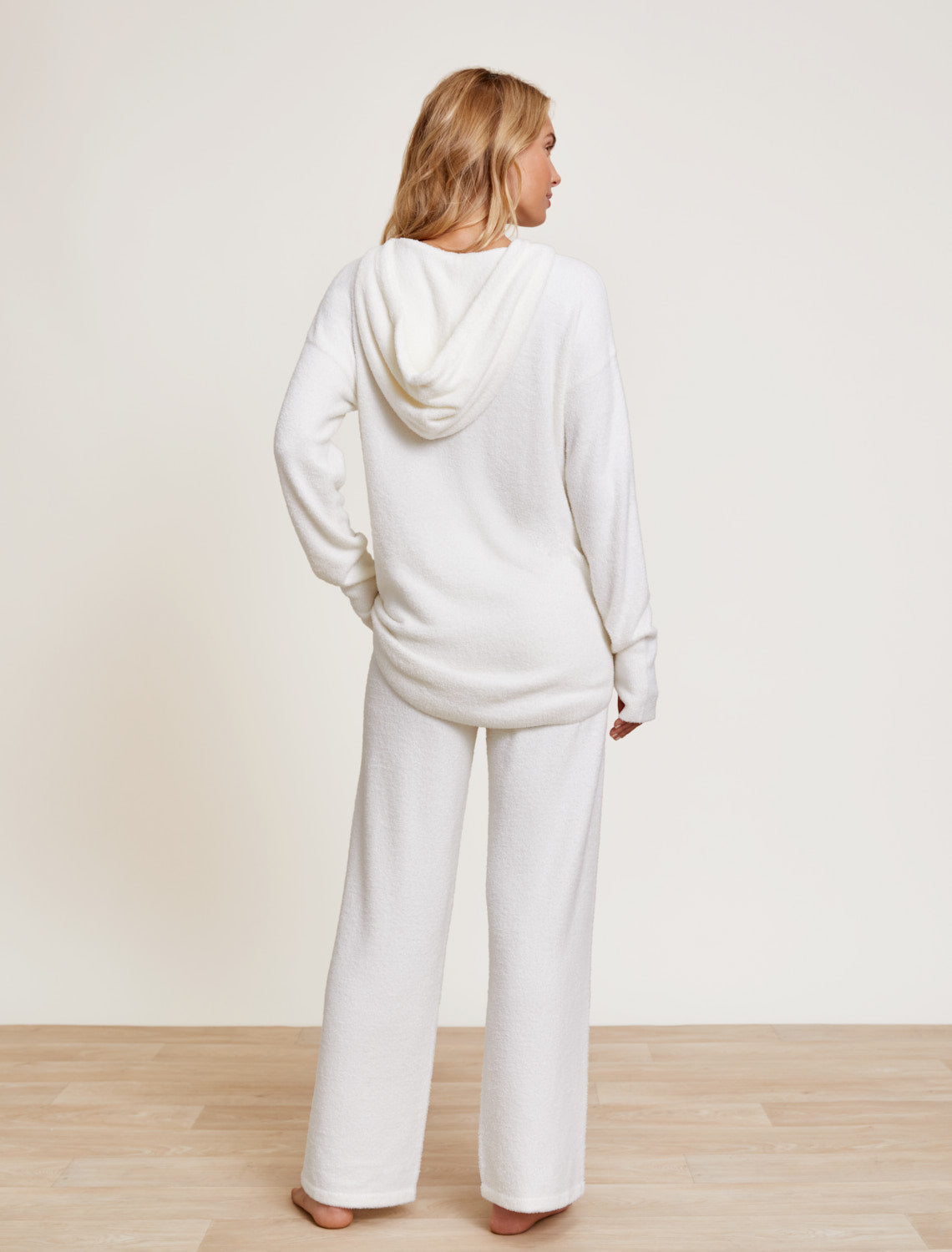 CozyChic Lite Shirttail Hooded Pullover Pearl