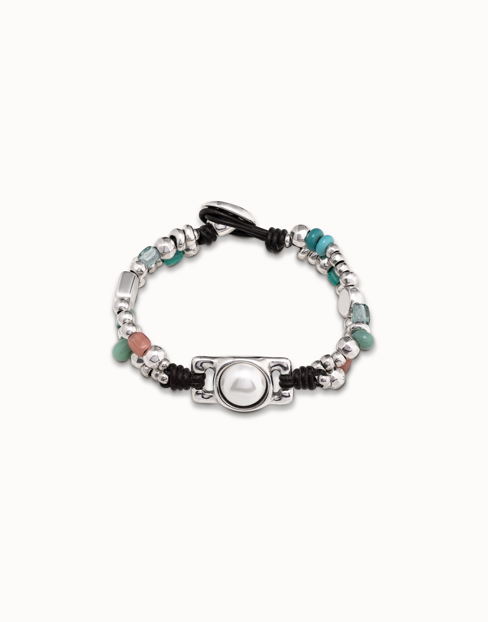 Flashy Bracelet with Pearl