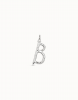 Charm B Silver Large