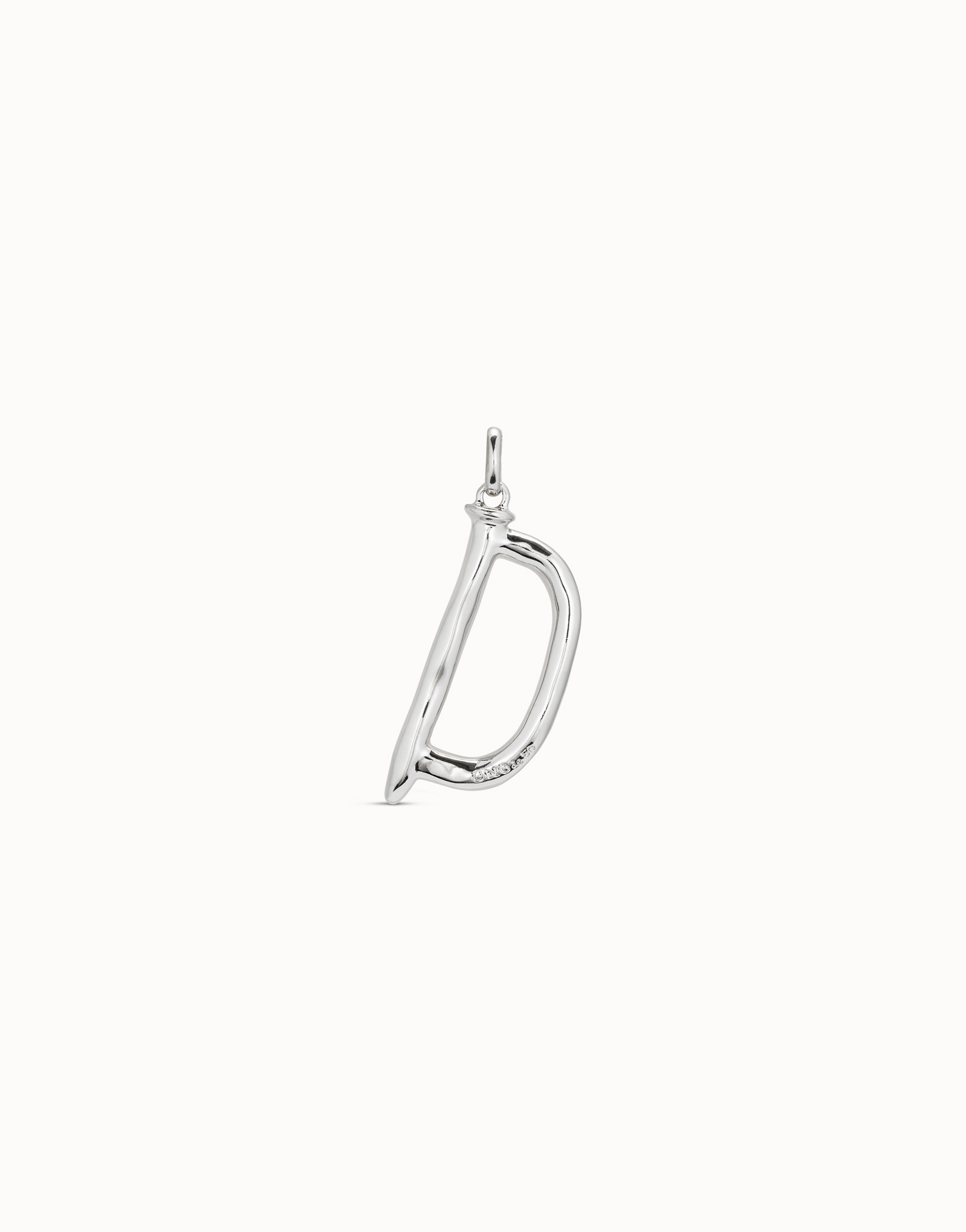 Charm D Silver Large