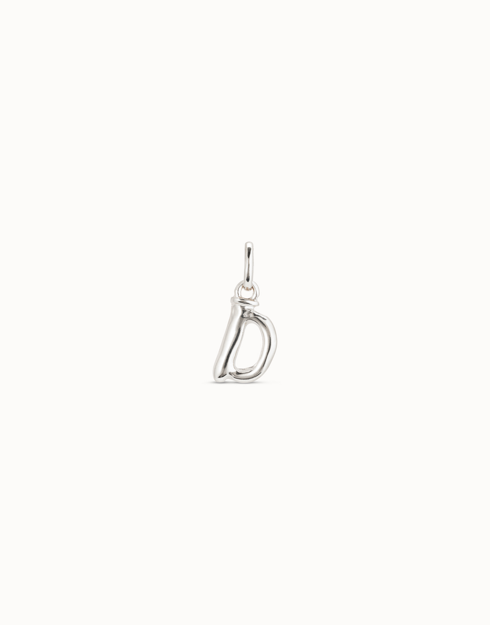 Charm D Silver Small