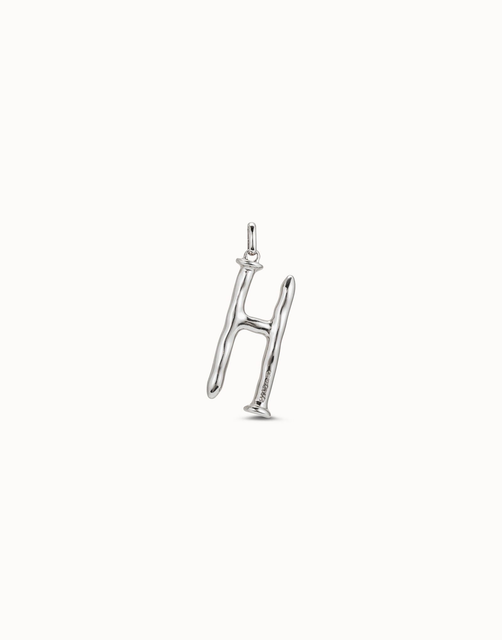 Charm H Silver Large