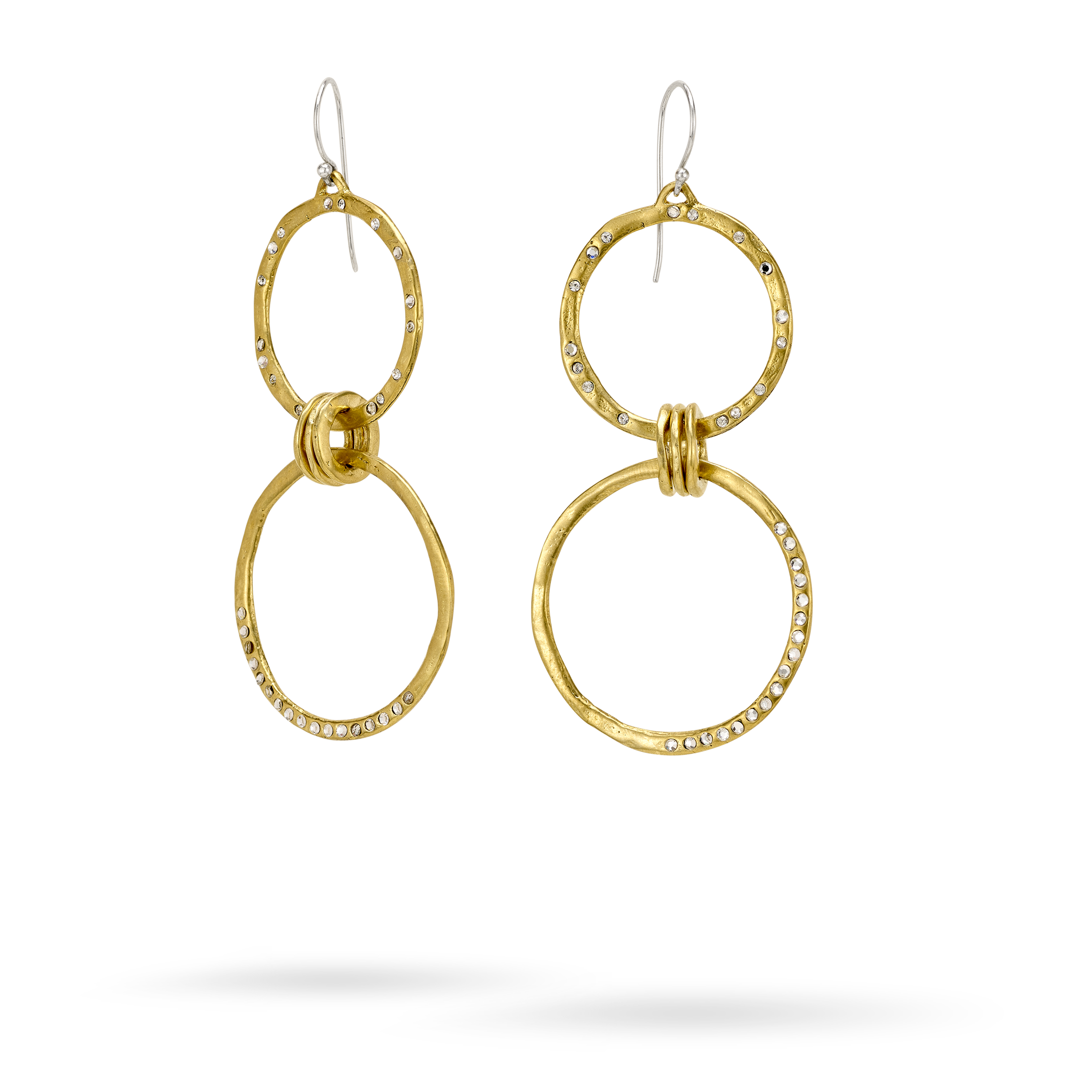 Amity Double Drop Hoop Earrings