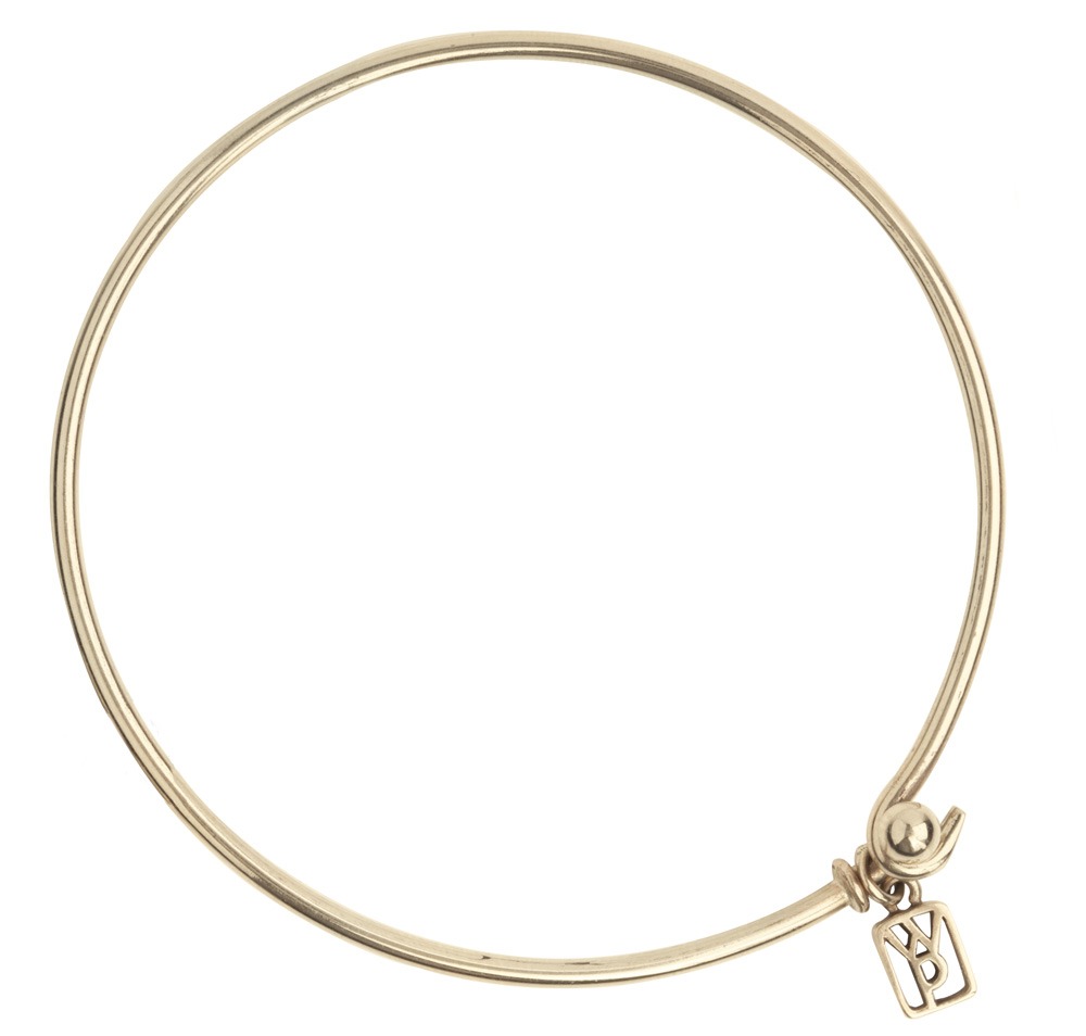 Wire Bangle - Brass