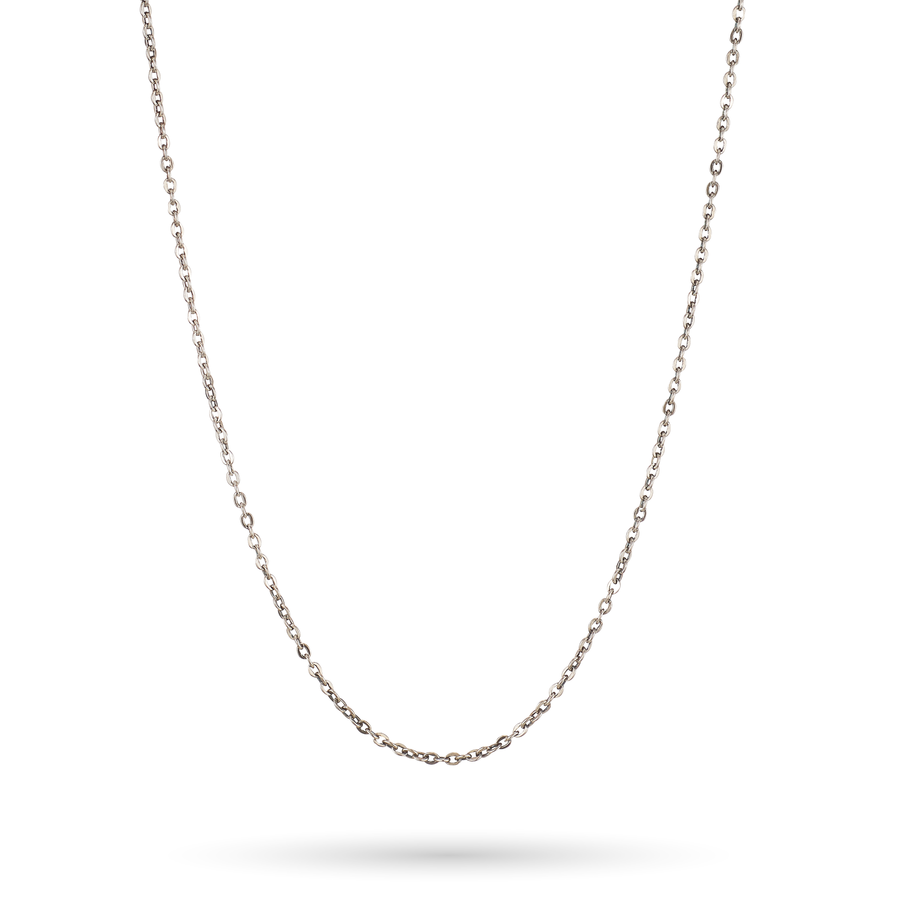 Flat Cable Chain Silver - 18