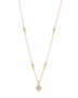 Nola Gold Pendant Necklace In Iridescent Drusy