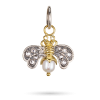 Crystal Honeypearl Bee Charm