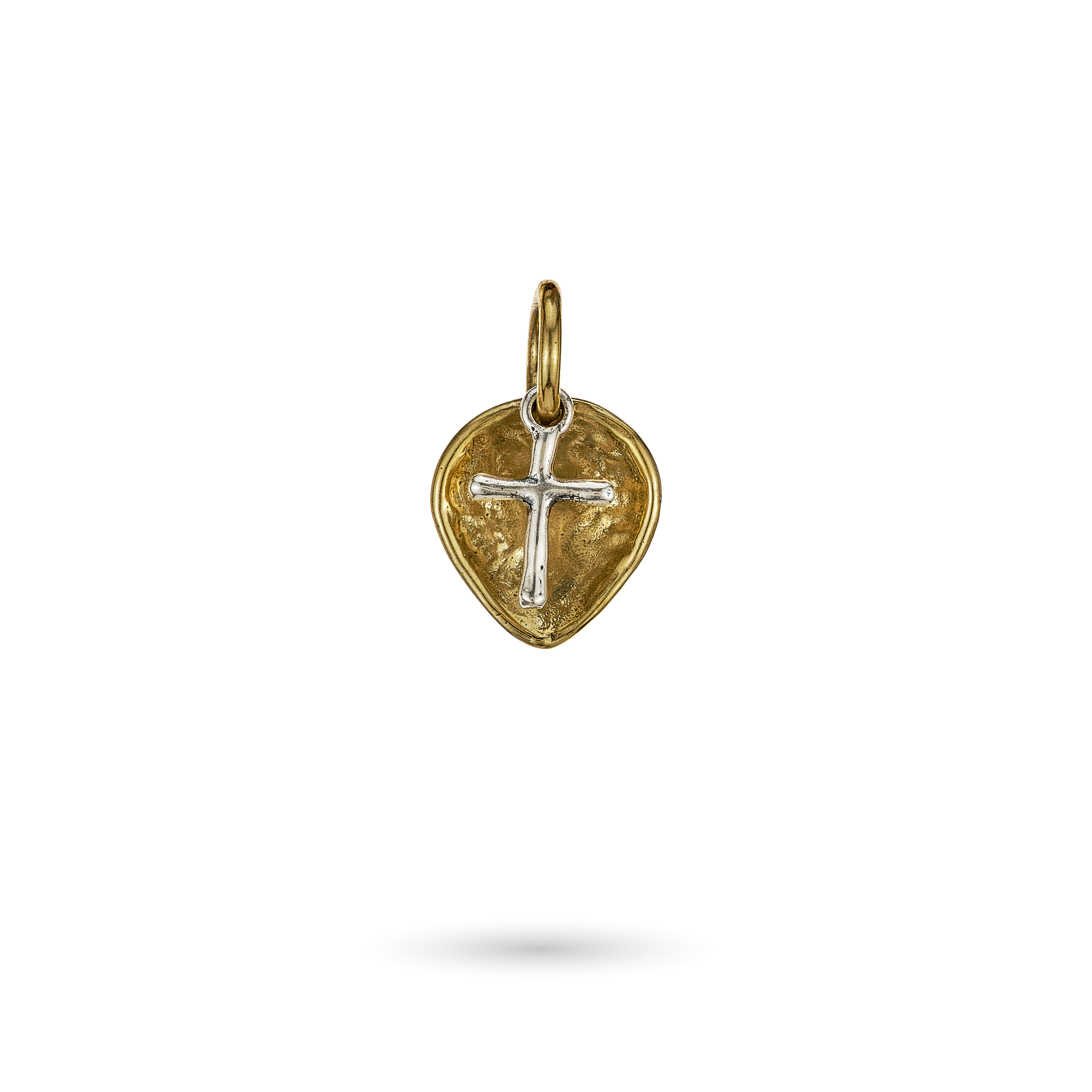 Lotus Cross Charm