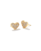 Ari Pavé Crystal Heart Earrings