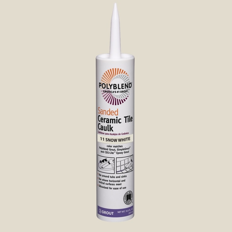 Custom Building Products Polyblend Siliconized Acrylic Tile Caulk 10.5 oz Sanded White