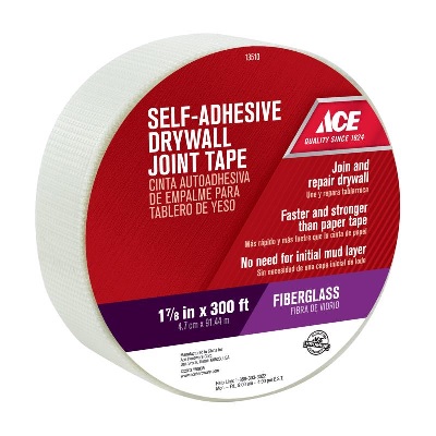 Ace Fiberglass Mesh White Self Adhesive Drywall Joint Tape 1-7/8 in. x 300 ft.