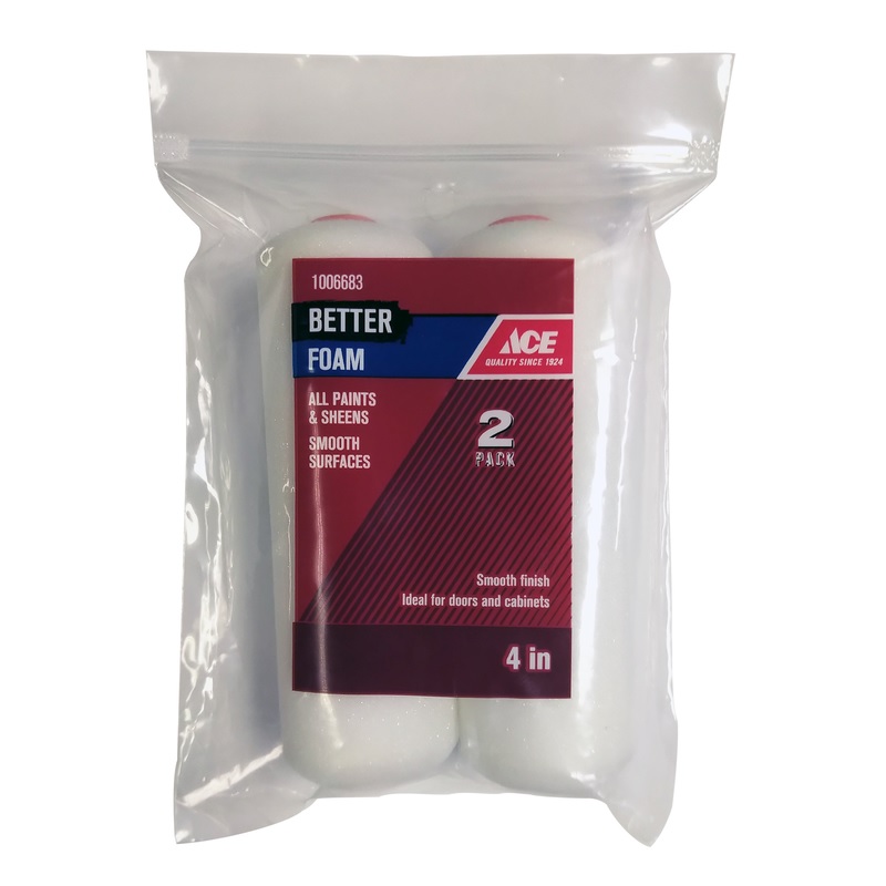 Ace Better Foam Mini Paint Roller Cover 2 pk