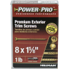 Hillman Power Pro Premium Exterior Trim Screws no 8 x 1-5/8" 1 lb