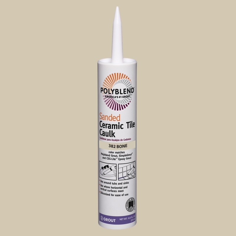 Custom Building Products Polyblend Siliconized Acrylic Tile Caulk 10.5 oz Sanded Bone