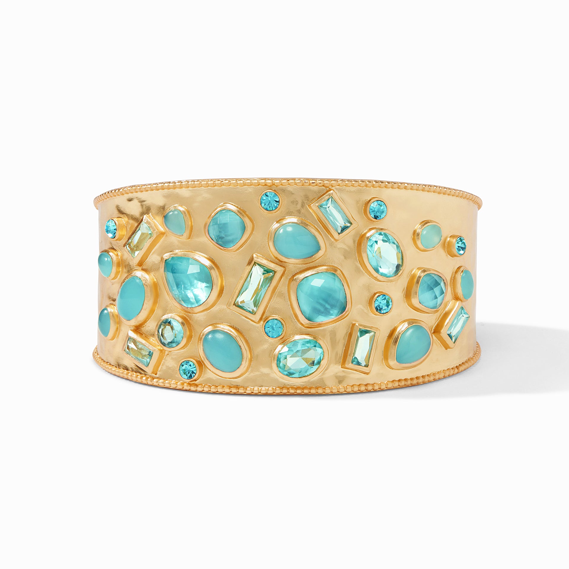 Antonia Mosaic Cuff Iridescent Bahamian Blue