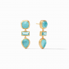 Antonia Tier Earring Iridescent Bahamian Blue