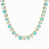 Antonia Tennis Necklace Iridescent Bahamian Blue