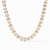 Antonia Tennis Necklace Iridescent Clear Crystal