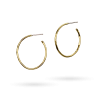 Airy Oval Hoops Ceramic Coated Brass Small