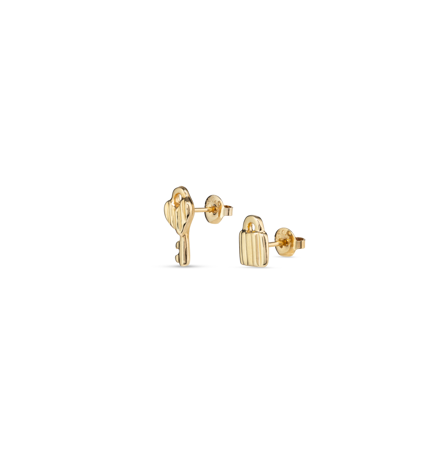 Unlock Earrings Gold