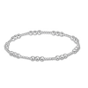 classic joy pattern 4mm sterling silver bracelet