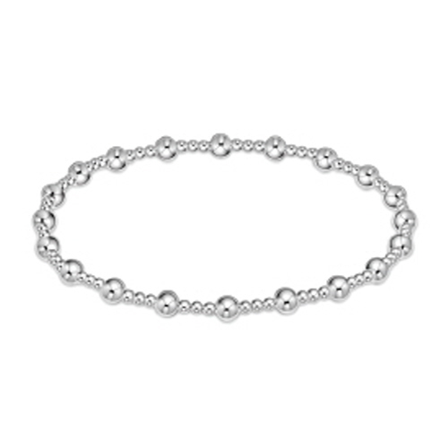 classic sincerity pattern 4mm sterling silver bracelet